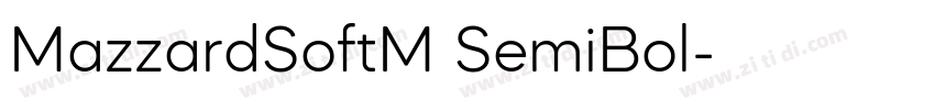 MazzardSoftM SemiBol字体转换